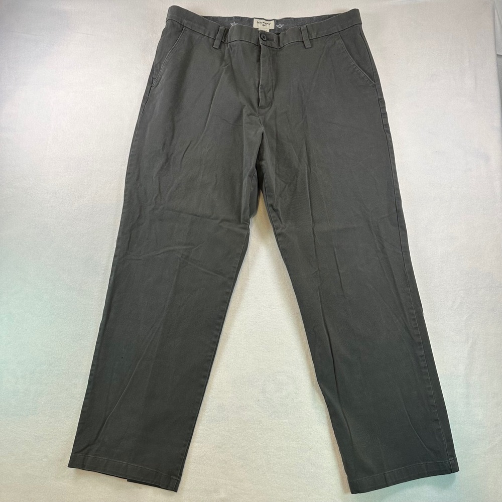 Dockers Mens Classic Fit Chino Pants Charcoal Gray Straight Leg 36x30